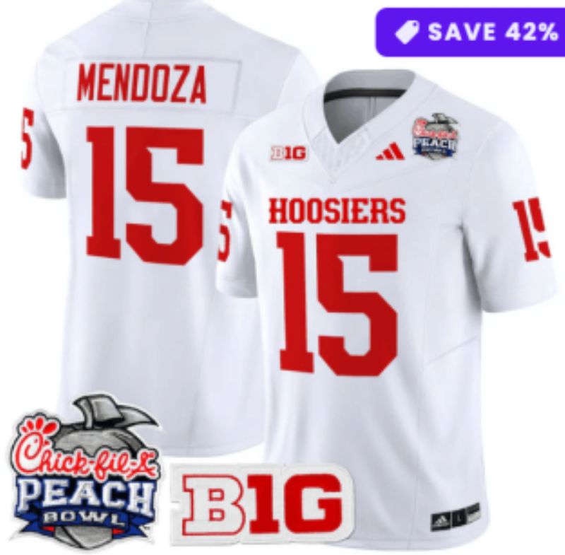 Men 2026 Ohio State Buckeyes #15 Mendoza White Nike Limited NCAA Jersey 071->ncaa teams->NCAA Jersey